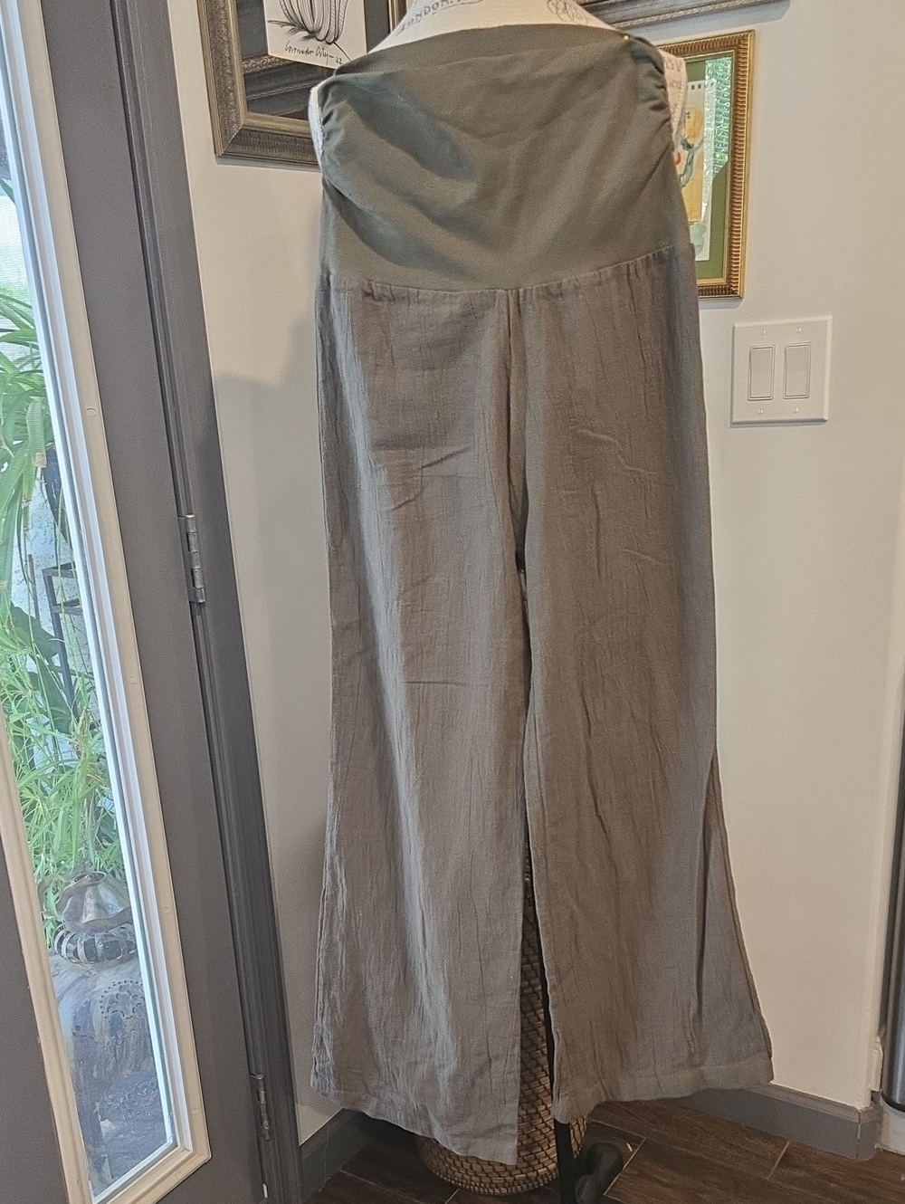 Asphalt Olive Wide-Leg Jumpsuit Pants